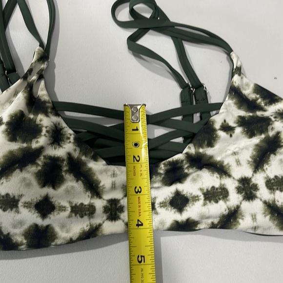Women’s swimsuit Green Tie Dye High Rise Bikini Set completely reversible - Picture 13 of 16